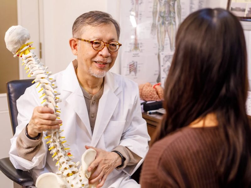 施術後の効果確認・ご説明